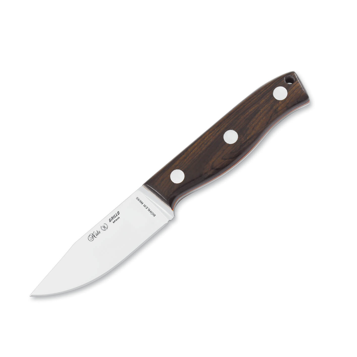 Cuchillo de cuello Nieto Grillo con mango de madera de granadillo...