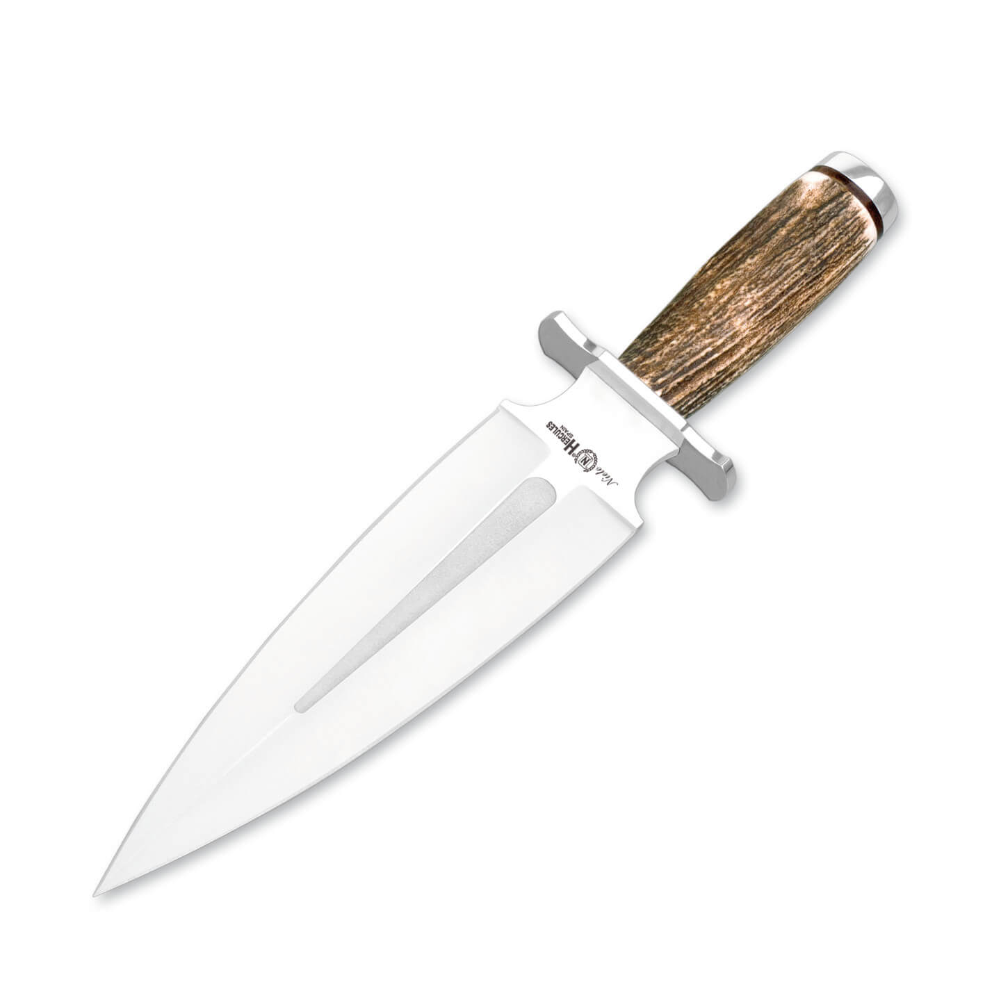 Cuchillo de caza Nieto Hércules con mango de asta de ciervo y ho...