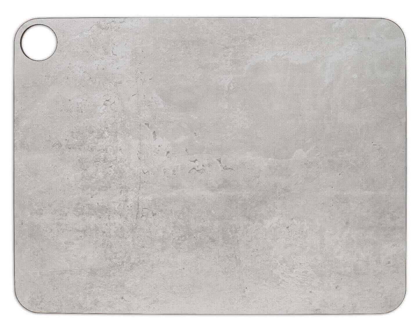Planche à découper en fibre de cellulose et résine grise avec cin...