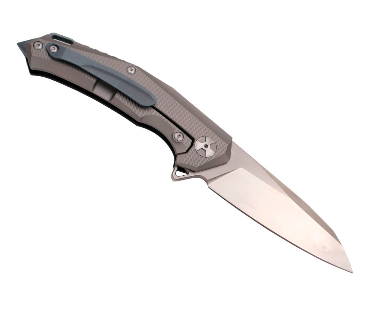 Navaja edición limitada con mango de G10 negro y titanio apertura Ball Bearing