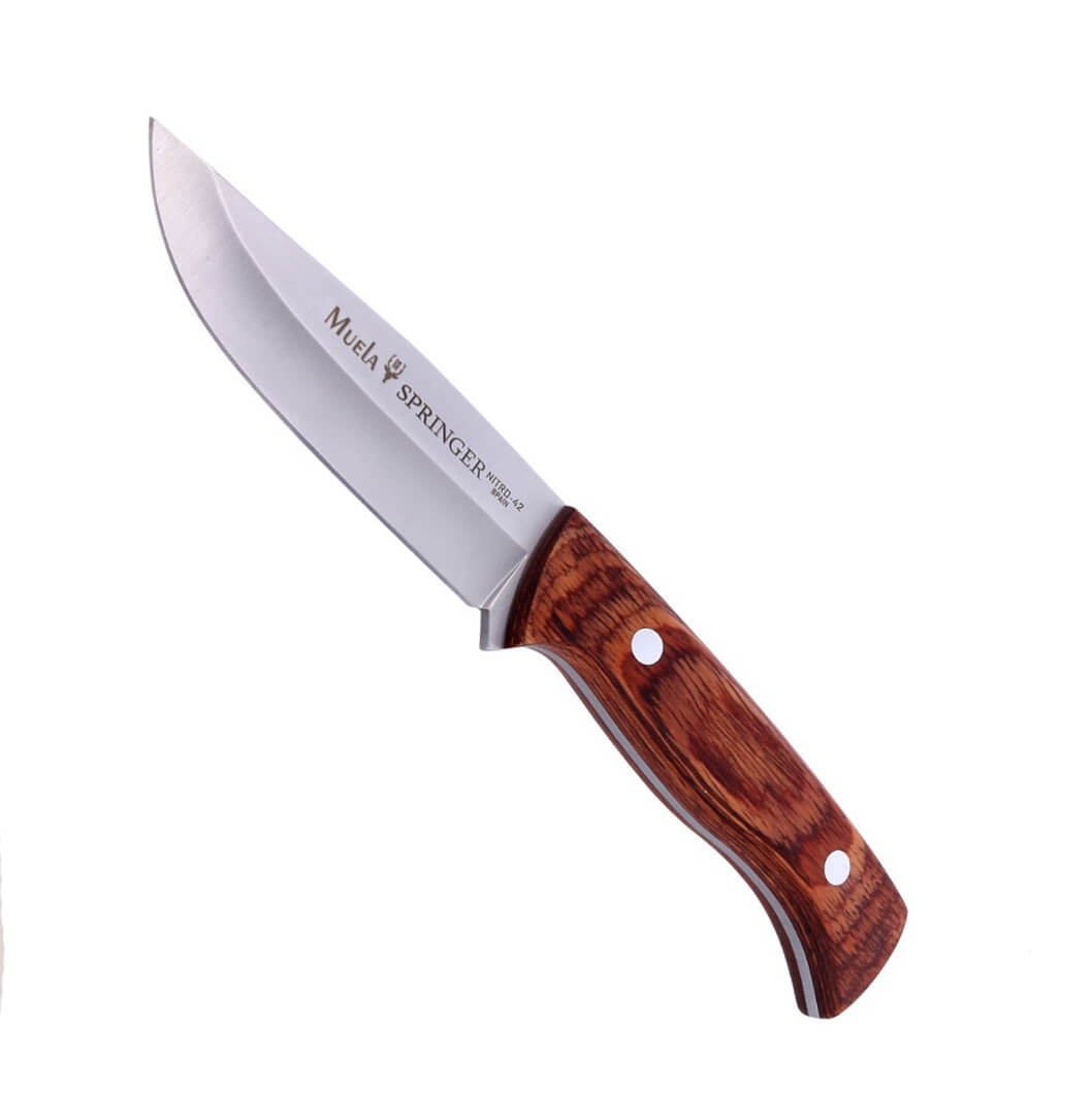 Muela Springer cuchillo táctico y bushcraft con hoja de acero Nitro42