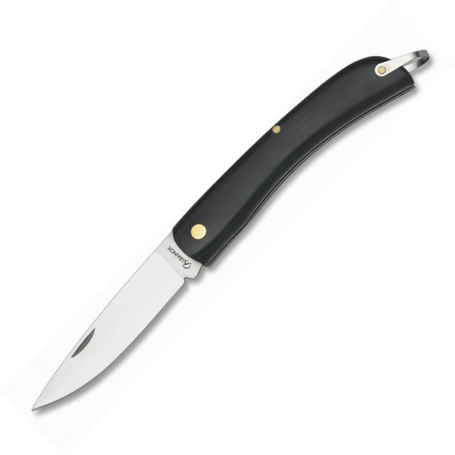 Navaja Campaña Albainox con mango de madera y hoja de acero inox...