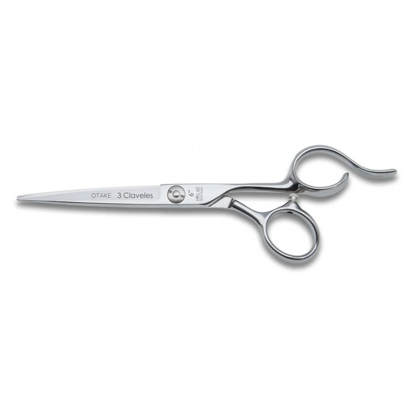 Tijera de peluqueria Otake 6" con filo navaja 3 Claveles