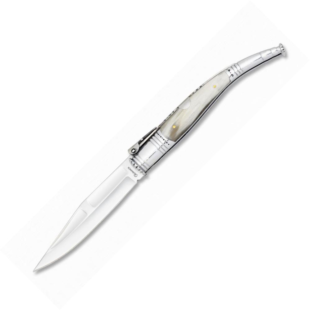 Navaja SERRANA Albainox con carraca, hoja de 12,5 cm y mango de a...