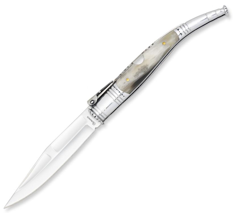 Navaja SERRANA Albainox mango de asta de toro y hoja de 10.5 cm