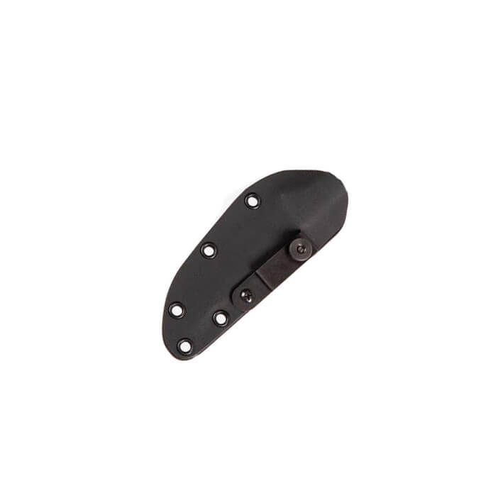Cuchillo Muela Terrier con cachas de micarta negra y funda kydex
