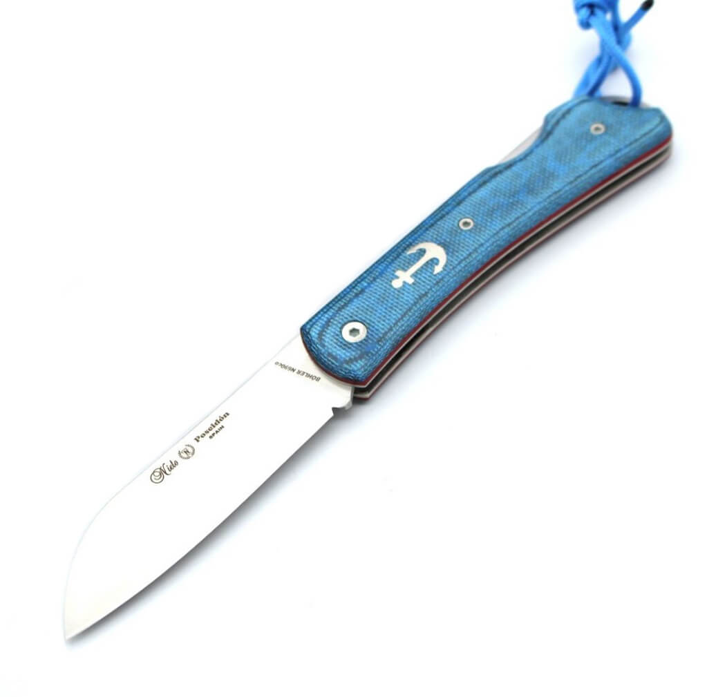 Nieto Poseidon con cachas de micarta azul
