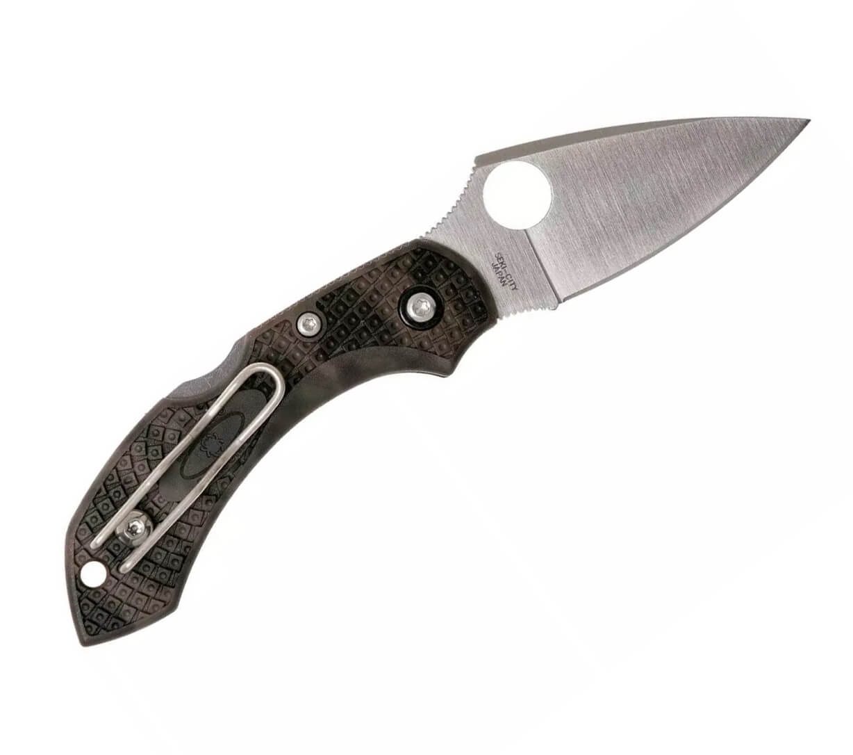 Navaja táctica Spyderco Dragonfly 2 Zome con mango de FRN camuflaje y hoja acero VG10 con filo plano.