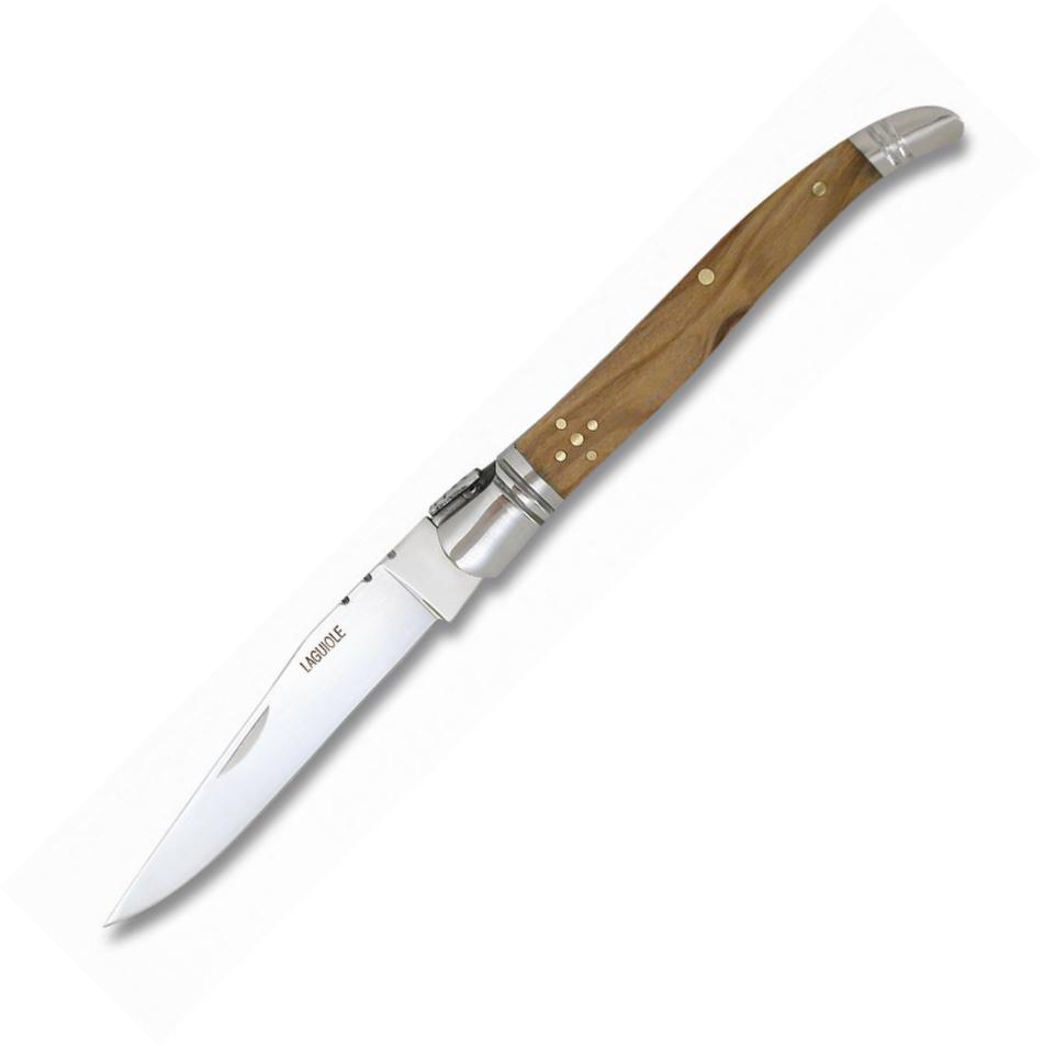 Navaja Albainox Laguiole con mango de olivo y hoja de acero inoxi...