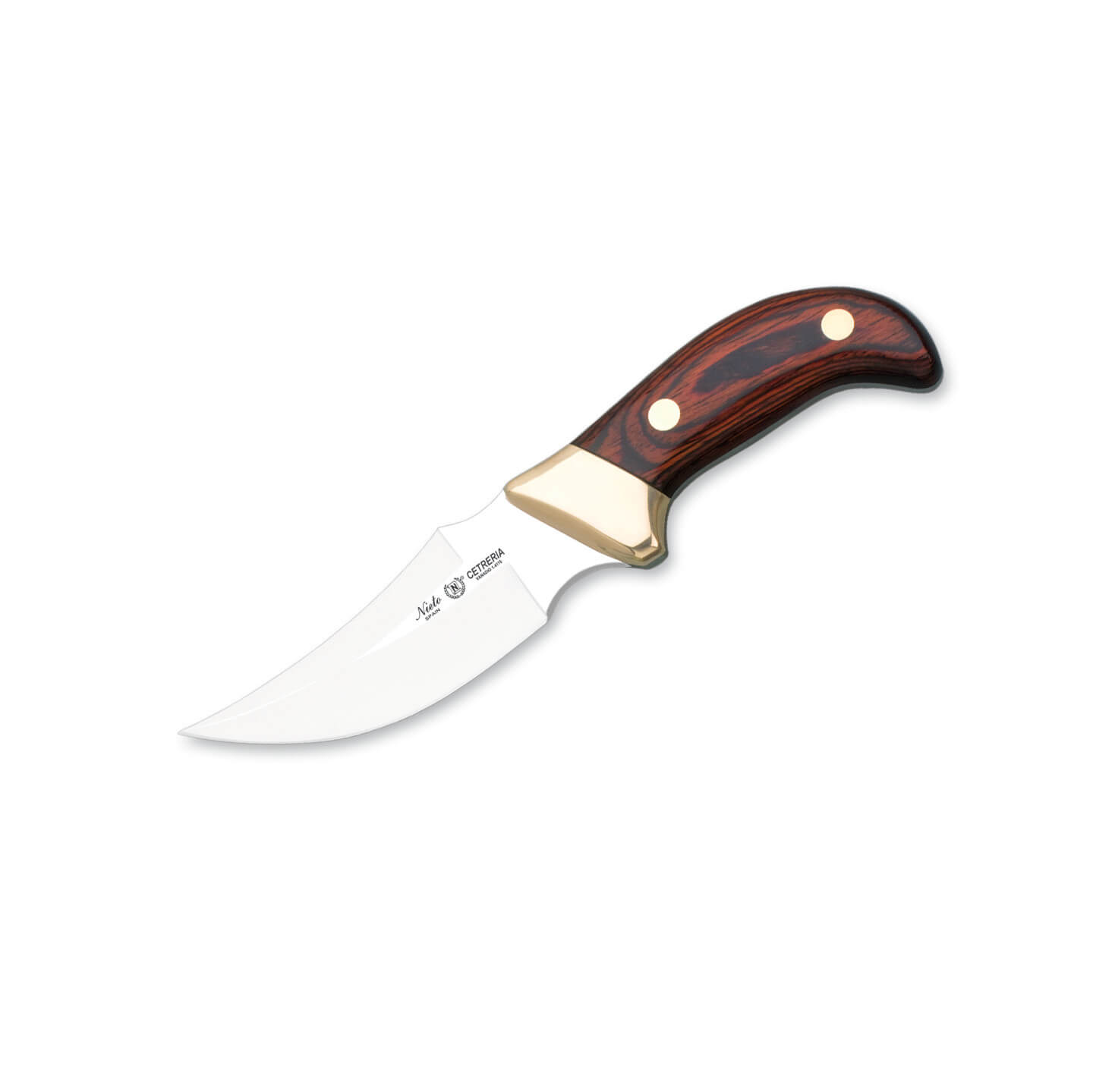 Cuchillo de caza Nieto Cetreria con mango de estamina virola de l...