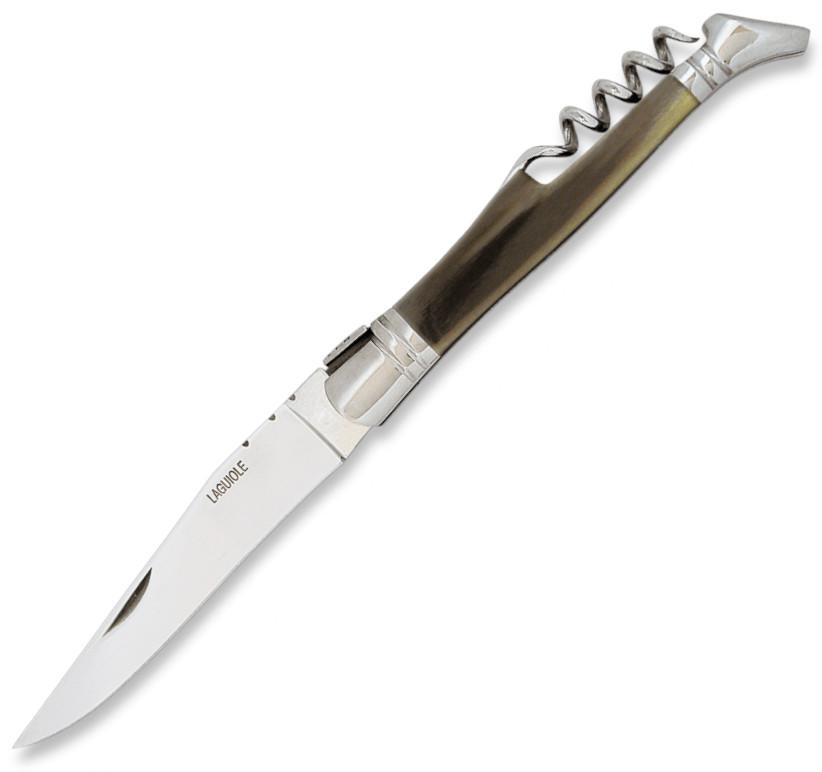 Navaja Laguiole Albainox con mango de asta de toro, sacacorchos y...