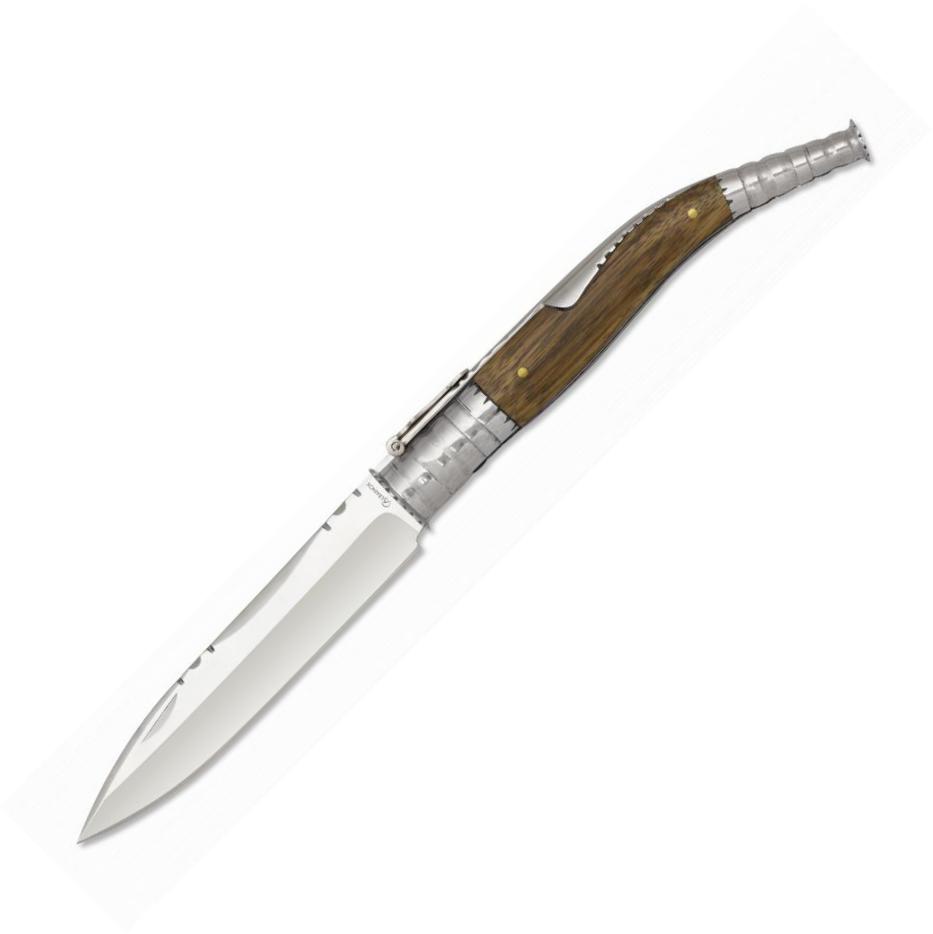 Navaja CLASICA de Albainox con mango de madera zebra, virola de a...