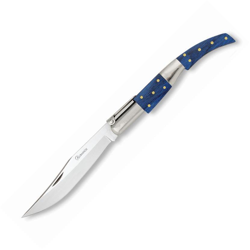 Navaja arabe carraca Nº00 stamina azul con hoja de 7 cm