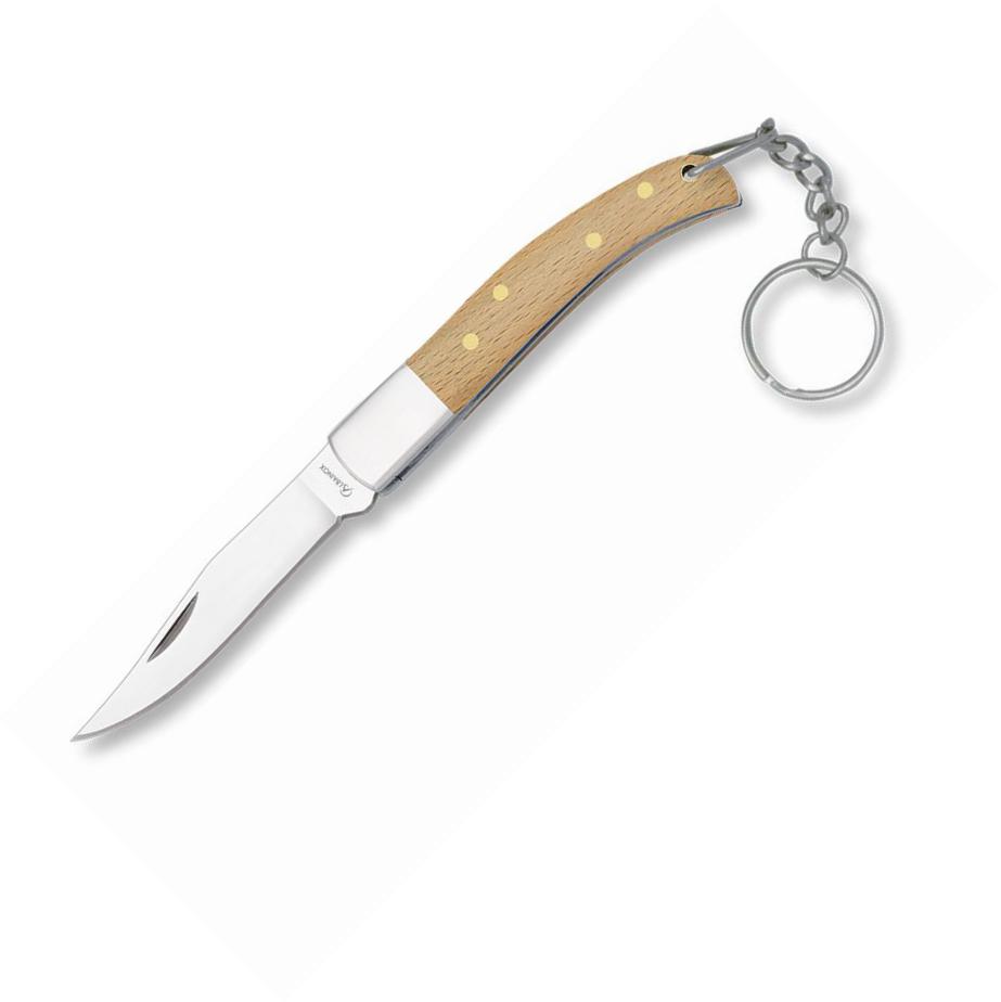 Navaja de Albainox con bloqueo de piston, mango de magera, virola...