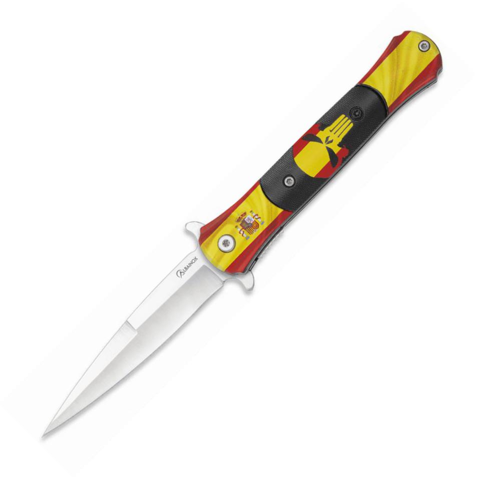 Navaja Albainox España-calavera. Hoja de 10 cm