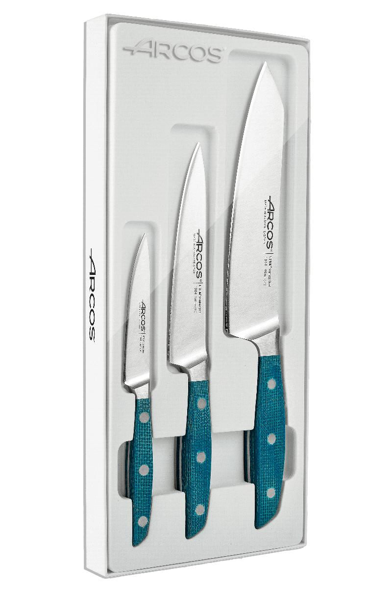 Set de 3 cuchillos de cocina serie Brooklyn