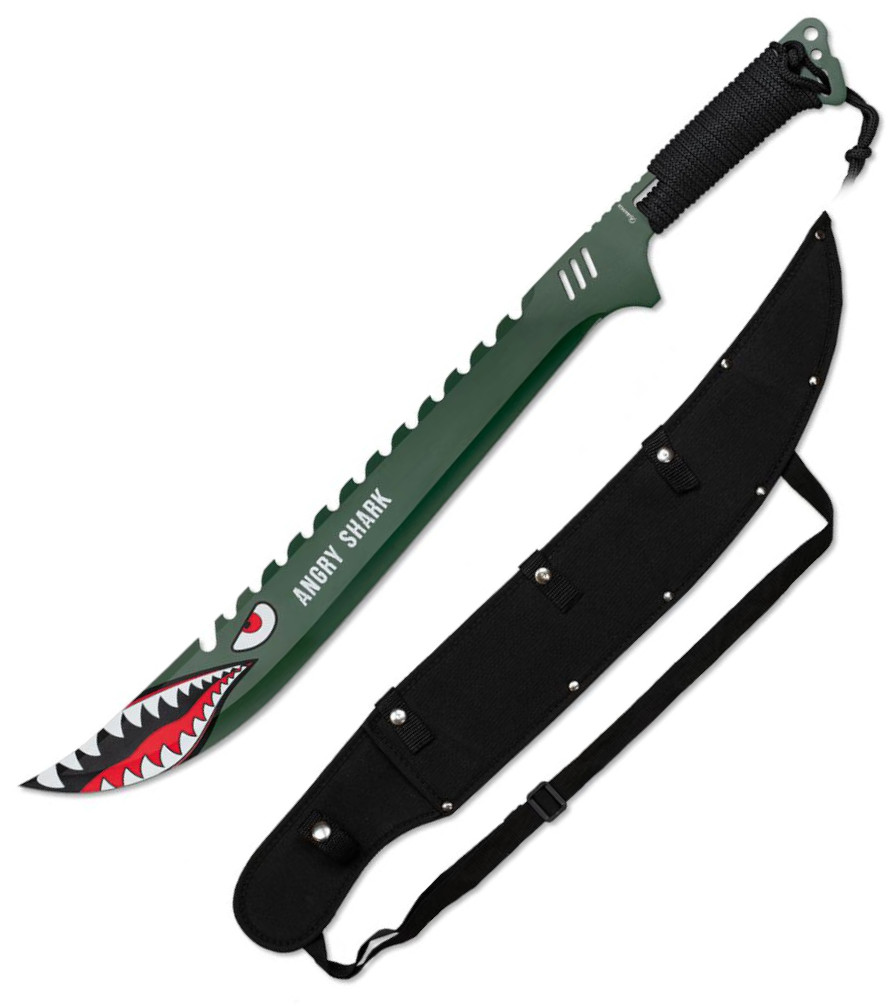 Cortacañas Albainox Angry Shark con hoja de 45 cm de largo