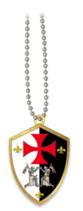 pingente de templário de ouro 3D 16163