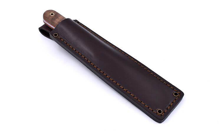 Cuchillo de bushcraft Brisa Kephart 115 con mango de nogal estabilizado