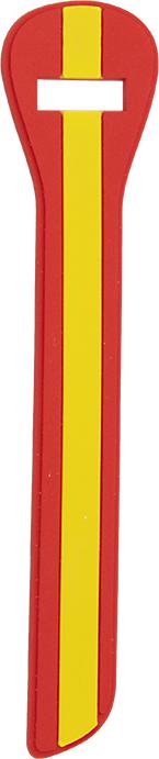 Tirador de cremallera con la bandera de España en blíster de 3 piezas