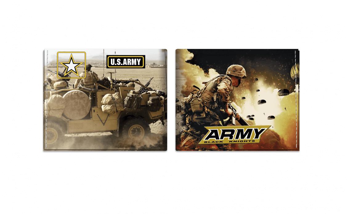 Carteira com estampa dos U.S. Army Black Knights