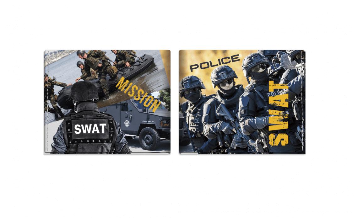 Carteira Barbaric com estampa SWAT