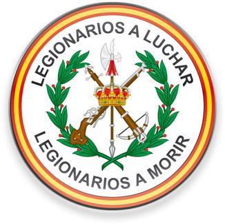 Imán de cristal redondo Legionarios a luchar Legionarios a Morir