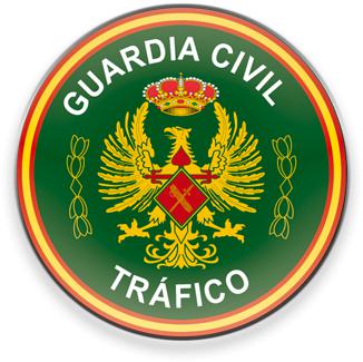 Imán redondo de 5 cm de diámetro para frigorífico Guardia Civil Tráfico