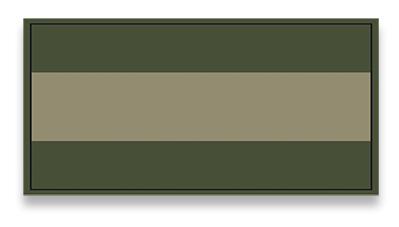 Parche de la bandera de España verde 6 x 3 mm con velcro
