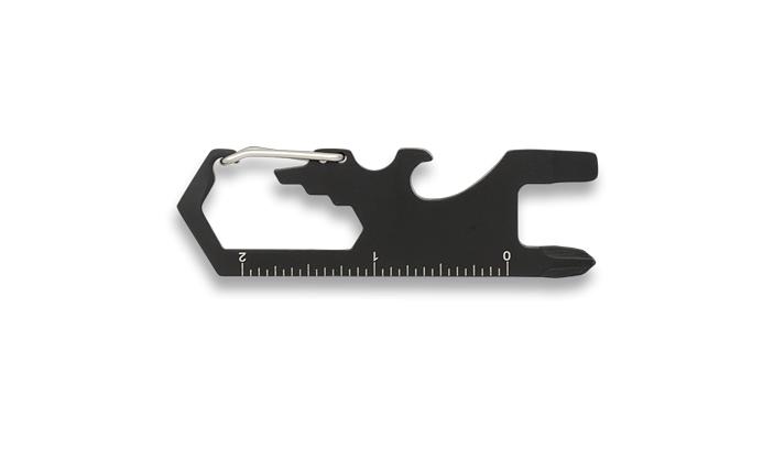 Mosquetón multiherramientas de 2,5 cm de ancho y 8 cm de largo