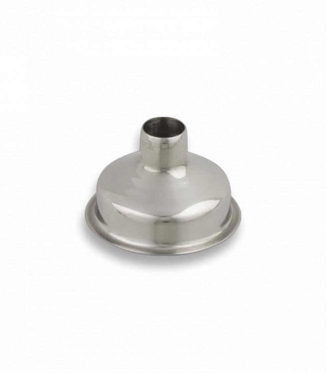 Embudo de 3,2 cm de diámetro para petacas, hecho de acero inoxidable