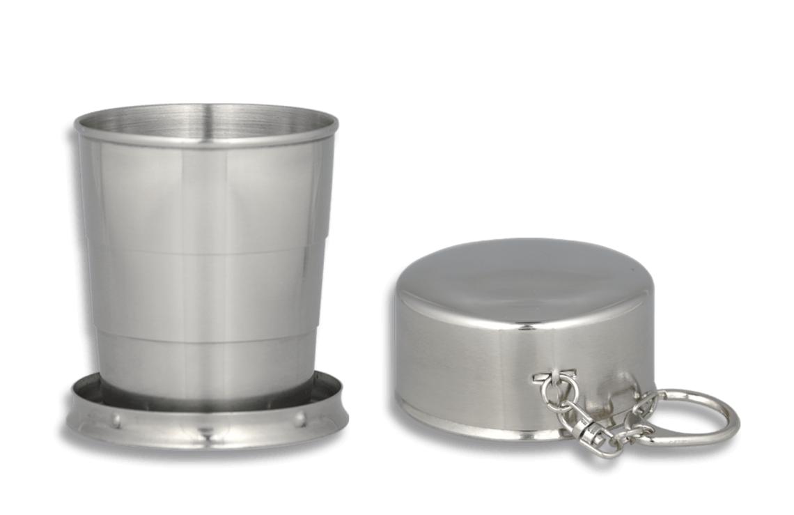 Vaso telescópico de acero inoxidable de 6 cm de diámetro y 7 cm...