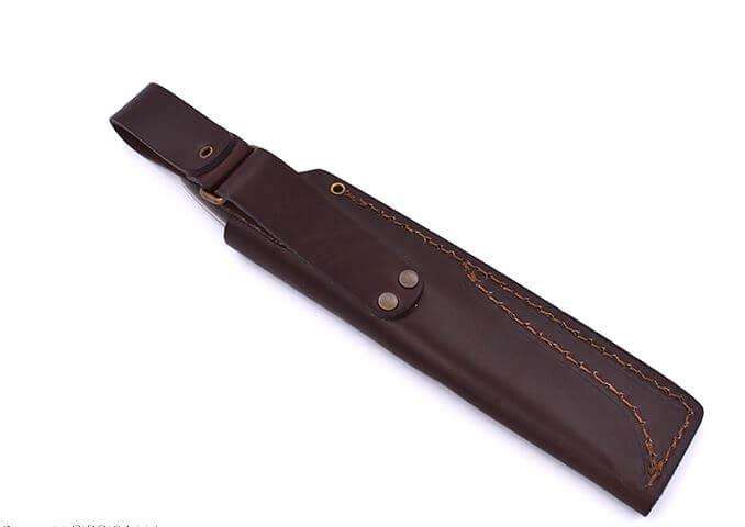 Cuchillo Brisa Trapper 115 scandi con mango de micarta verde con acero Elmax y funda bushcraft