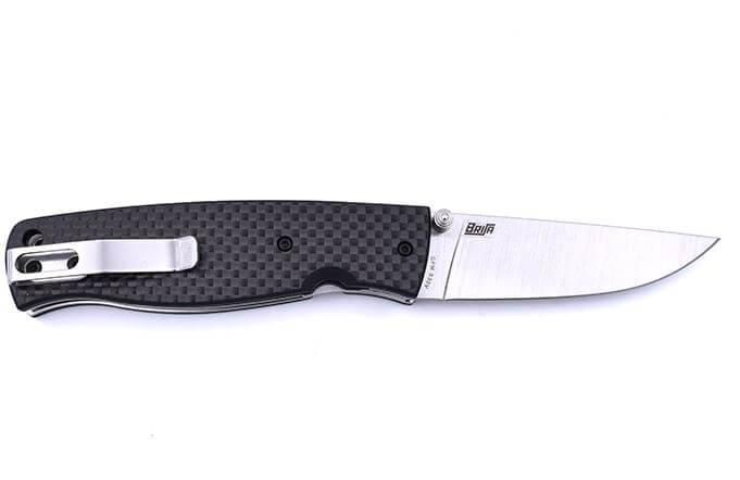 Navaja Brisa Birk 75 con mango de fibra de carbono y acero CPM S30V