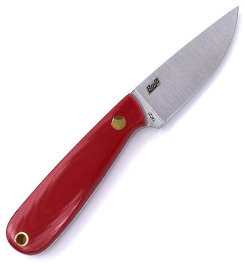 Cuchillo de cuello Brisa Necker 70 micarta roja
