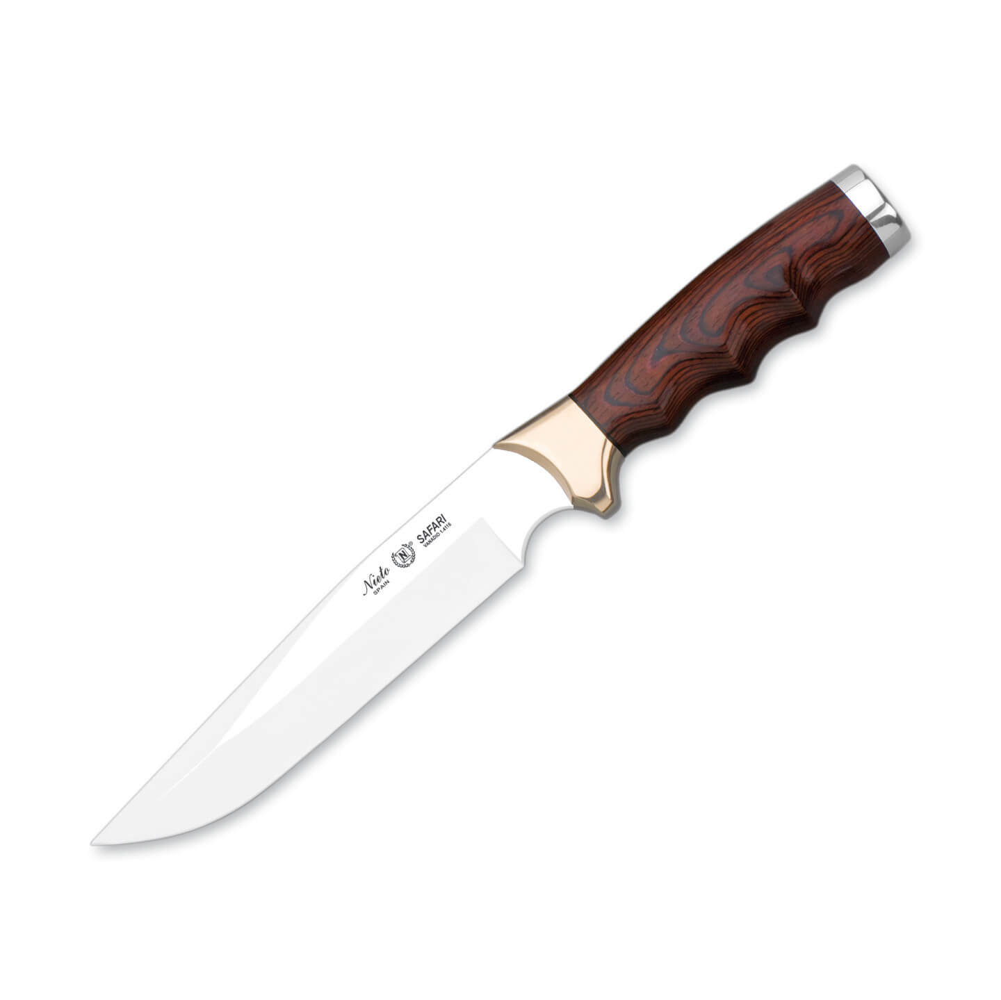 Cuchillo de caza Nieto Safari con mango de estamina y hoja de 17 ...