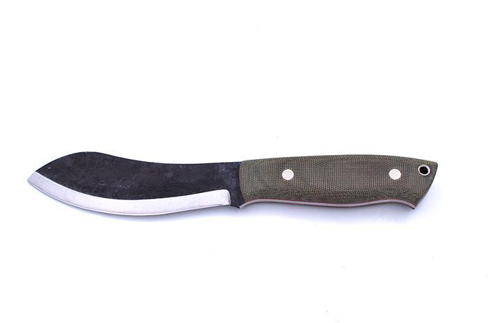 Cuchillo de caza Brisa Nessmuk 125 micarta verde y funda de piel