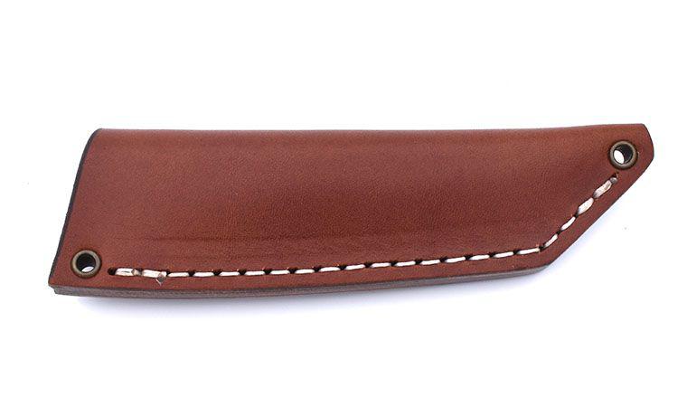 Cuchillo Brisa Kwaiken 90 M390 Micarta Marfil con funda cognac