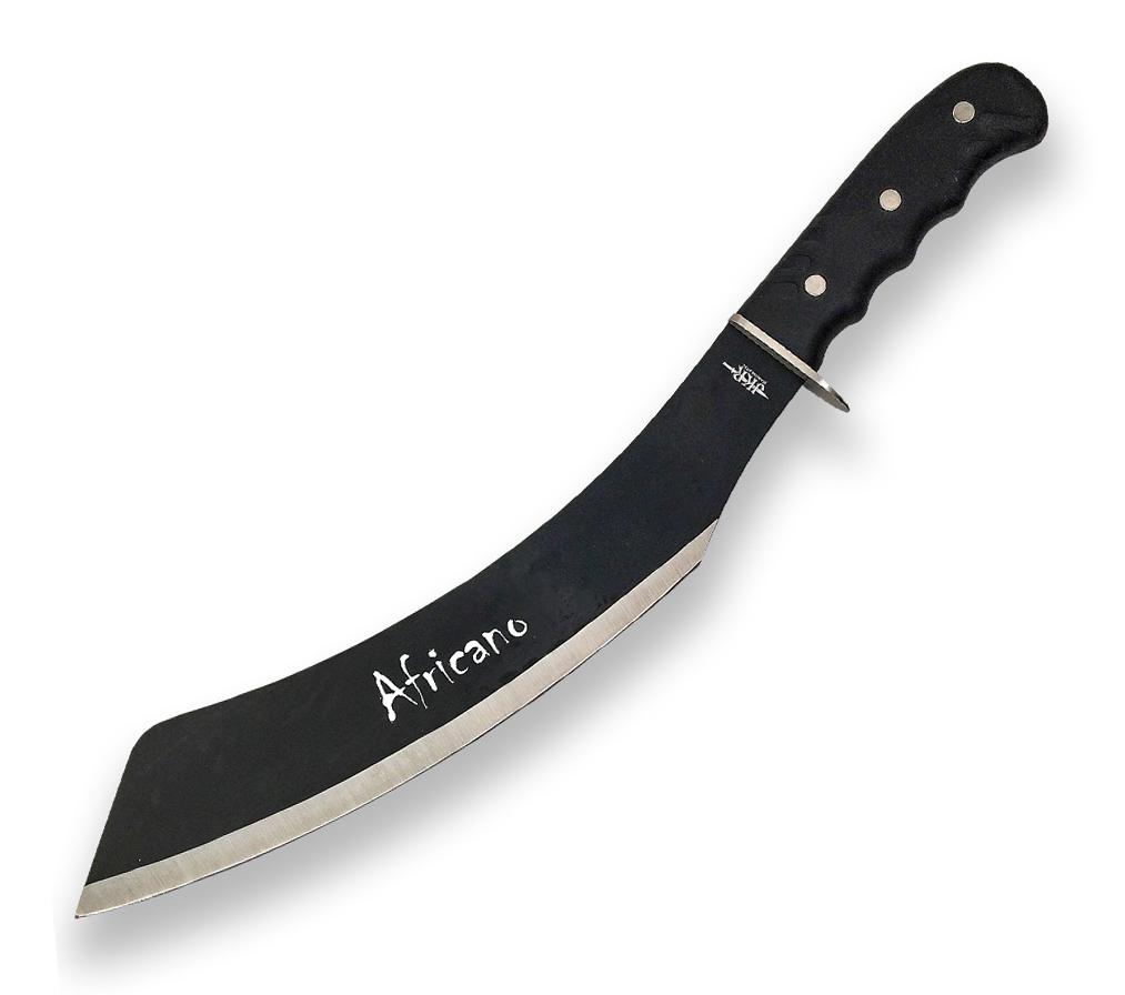 Machette Africano à lame courbée vers le bas de 35 cm et manche...