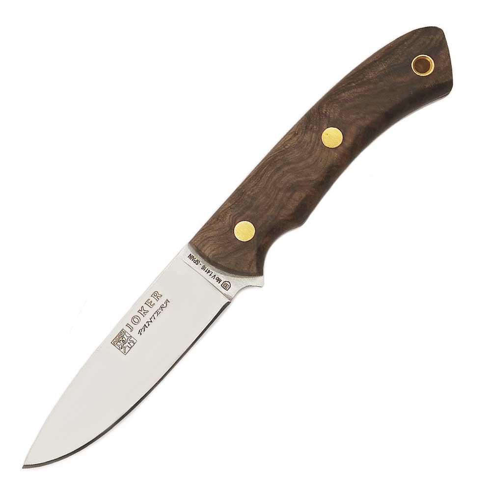 Cuchillo de monte Joker Pantera con mango de madera de nogal, fun...