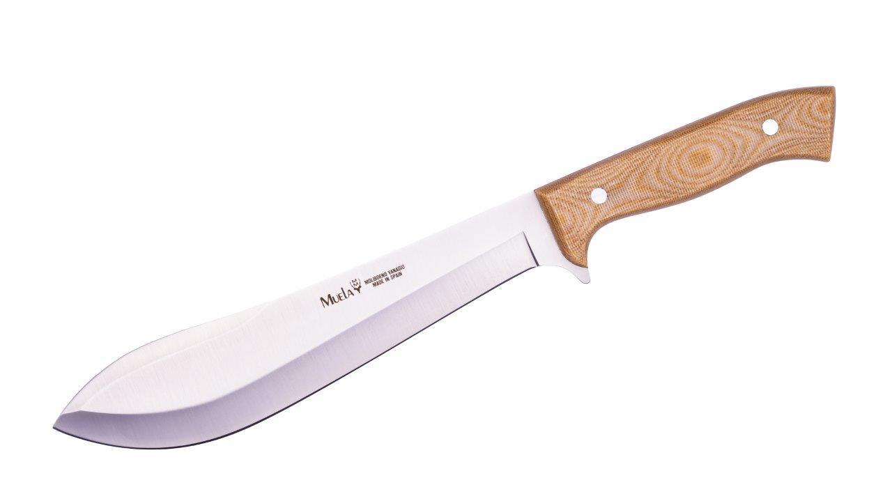 Muela Machete-D con mango de micarta mostaza