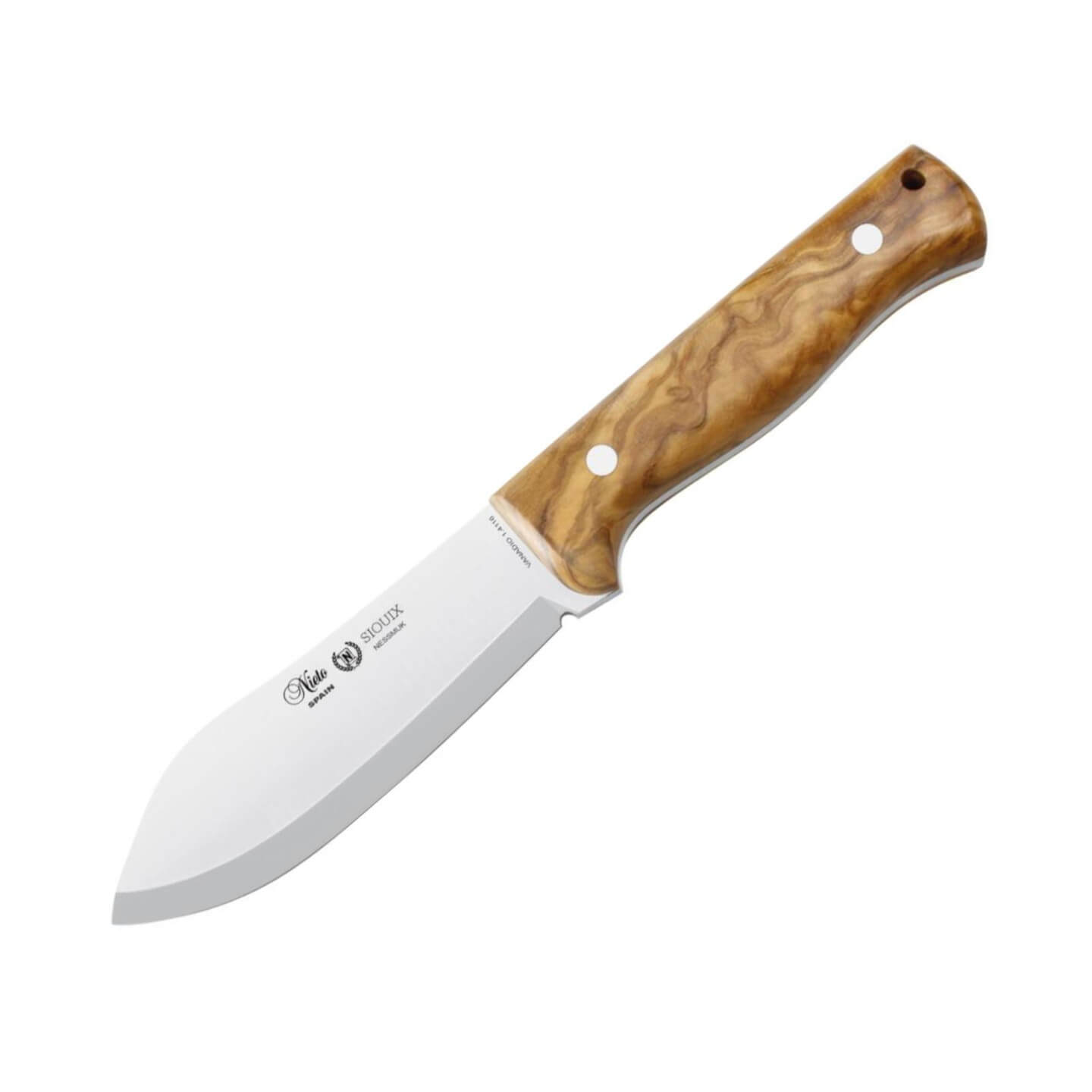 Sioux Nessmuk Nieto con mango de madera de olivo