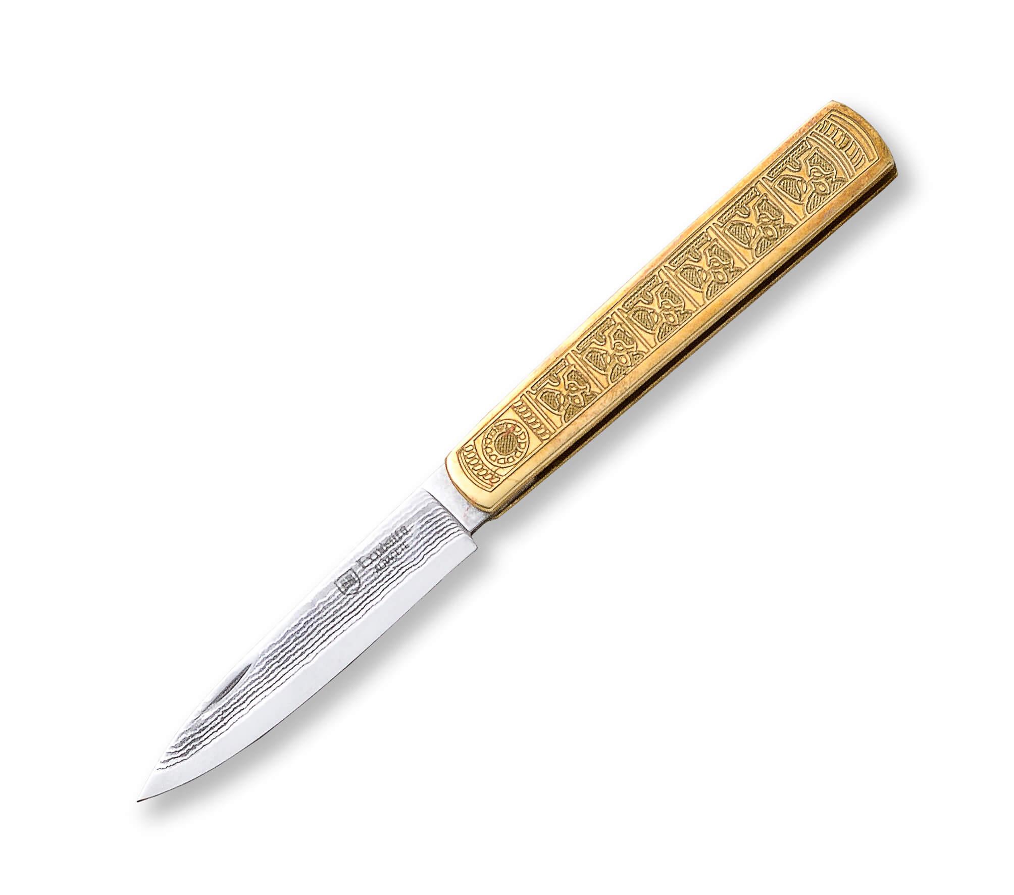 Navaja artesana Califal con hoja de acero VG10 damasco
