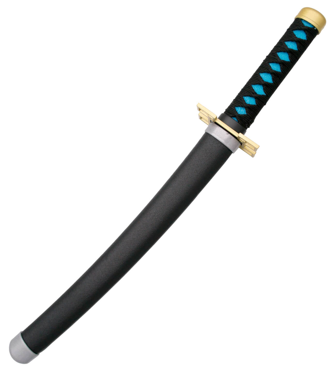 Mini Katana negra y azul de Tokitou Muichirou