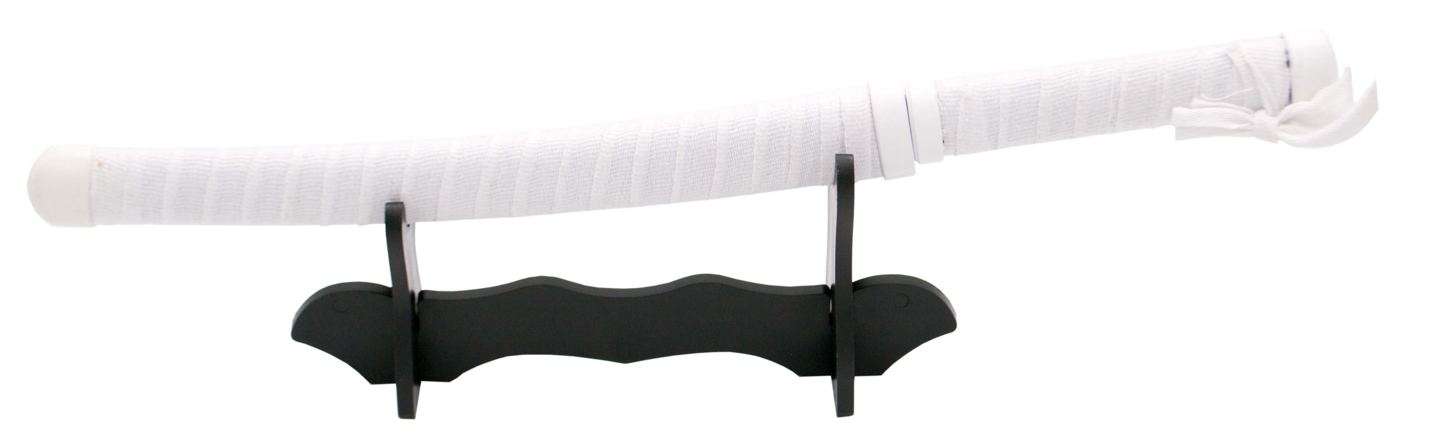 Mini katana de Inosuke Hashibira encordado blanco