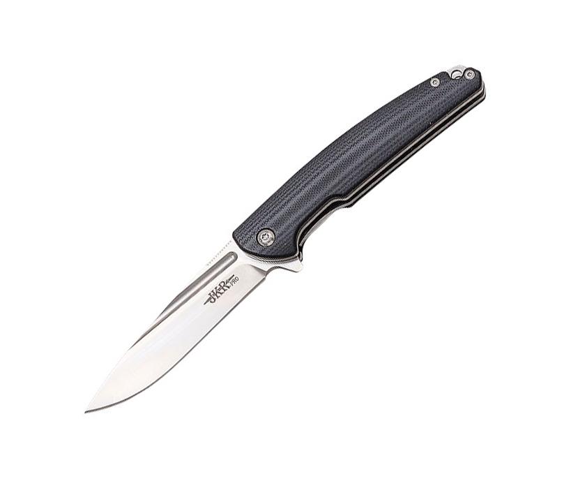 Navaja de bolsillo JKRPRO con hoja drop point de 8,5 cm y mango d...