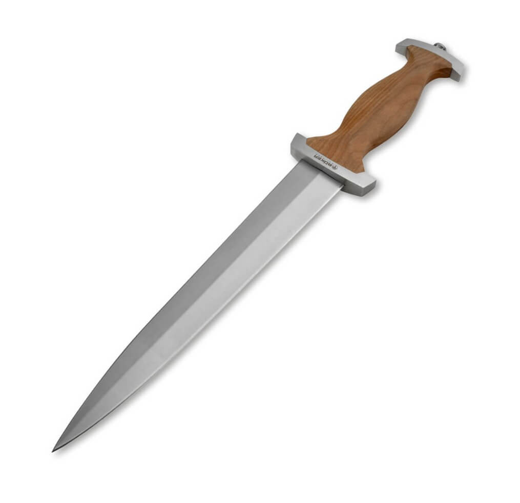 Daga Suiza Boker con mango de madera de cerezo y hoja de 21,7 cm