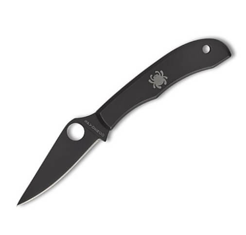 Couteau de poche Spyderco Honeybee noir avec manche en acier 3Cr1...
