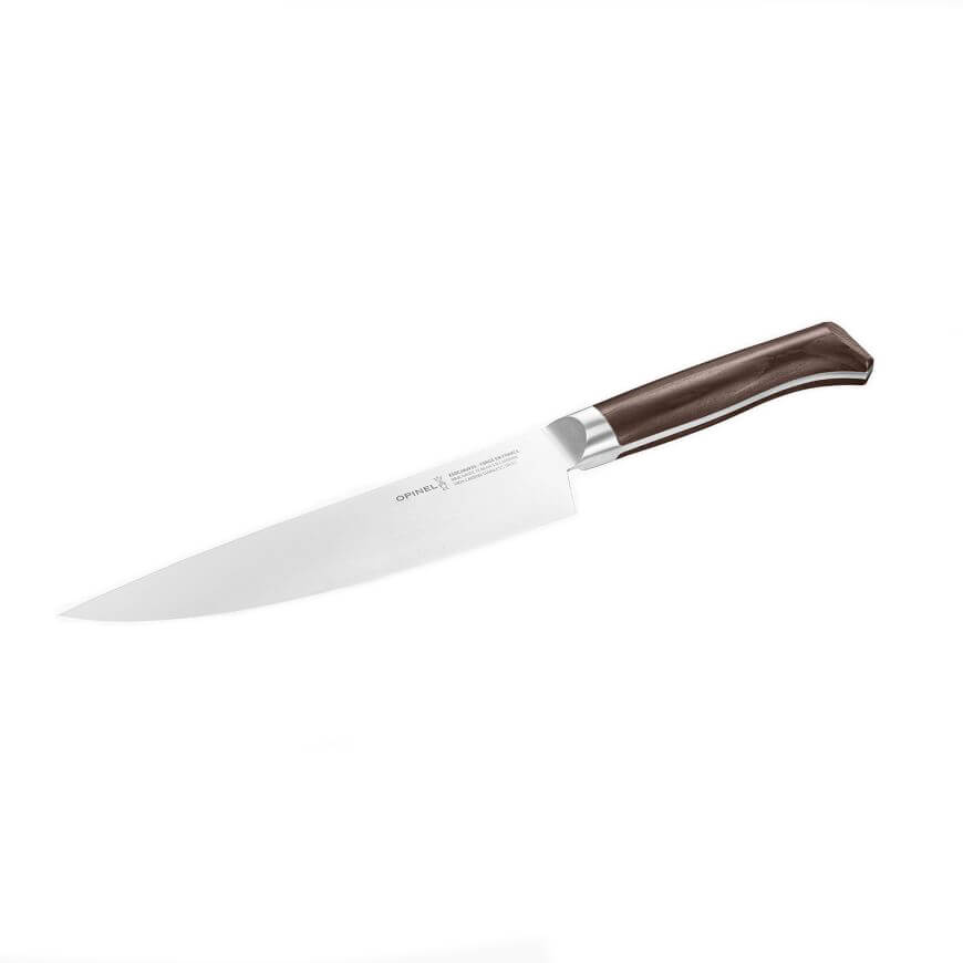 Cuchillo de chef Opinel Les Forges 1890 con mango de haya estabilizada y hoja de 20 cm