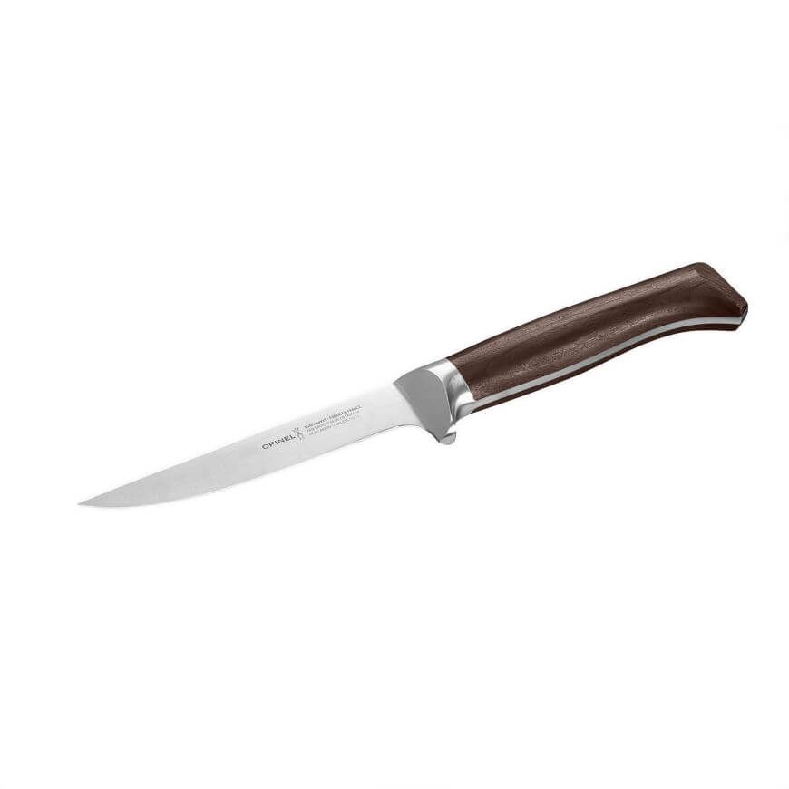 Cuchillo deshuesador Opinel Les Forges 1890 con mango de haya estabilizada y hoja de 13 cm